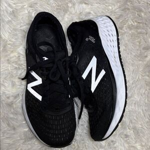 New Balance Black and White Running Shoes